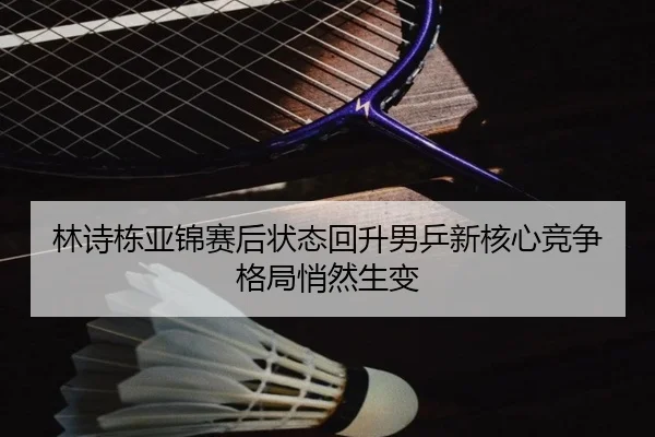 林诗栋亚锦赛后状态回升男乒新核心竞争格局悄然生变